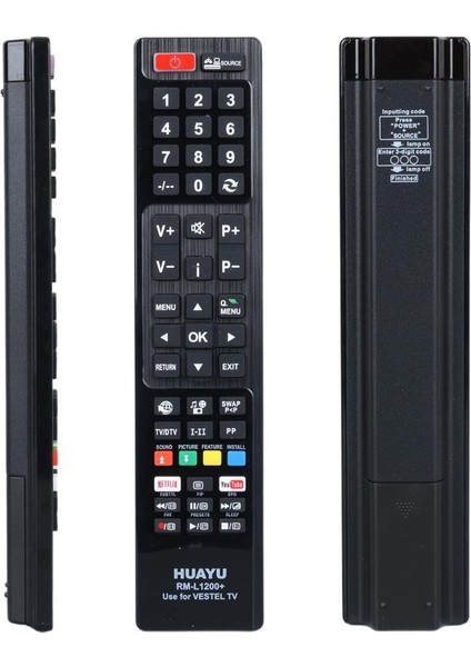 RM-L1200+ Netflix-Youtube Tuşlu Vestel Universal LCD LED Tv Kumandası