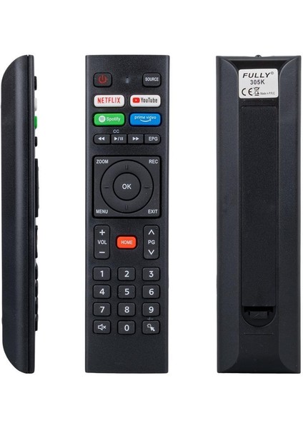 Telenova Netflıx - - Spotify - Prime Video Tuşlu Ses Komutsuz LCD LED Tv Kumanda