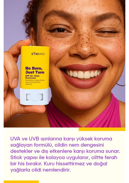 No Burn, Just Turn - Spf 50+ Stick Güneş Kremi