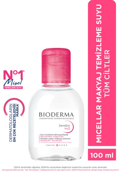 Sensibio H2O Hassas ve Normal Ciltler için Micellar Makyaj Temizleme Suyu 100 ml