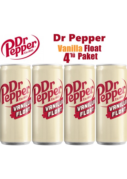 Dr Pepper Vanilla Float 330ML 4’lü Paket