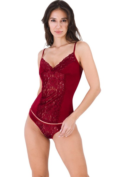 8620 Bordo Renk 2li Atlet Dantelli Takım fiyatları