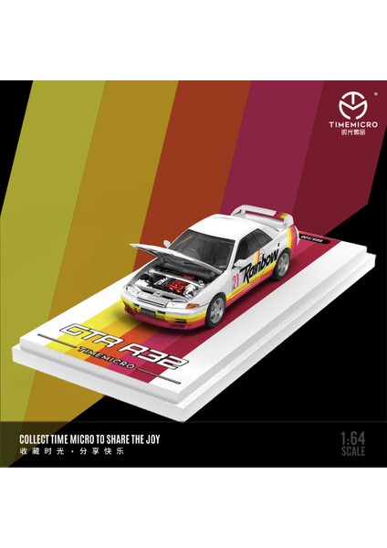 Timemicro 1:64 Nissan Gtr R32 Rainbow No. 21 Race Car