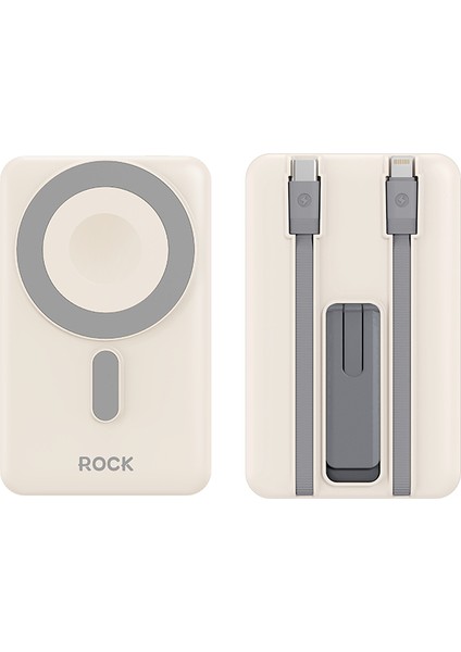 P50 10.000 Mah 5-In-1 PD20W Magsafe Powerbank Beyaz