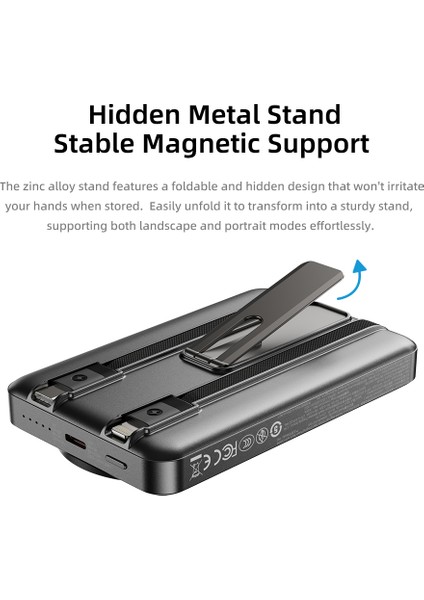 P50 10.000 Mah 5-In-1 PD20W Magsafe Powerbank Beyaz fırsatları