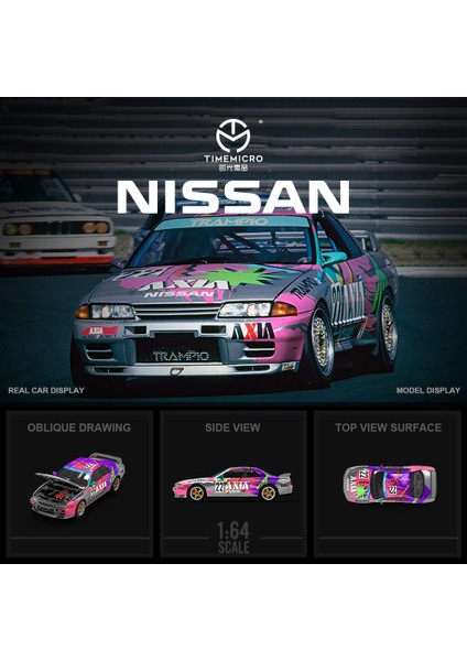 Timemicro 1:64 Nissan Gtr 32-Axıa 22 Gümüş fiyatları