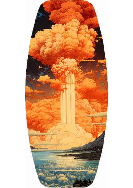 Ahşap Baskılı Denge Tahtası Rocket Balance Board Rocket Gym Board fiyatları