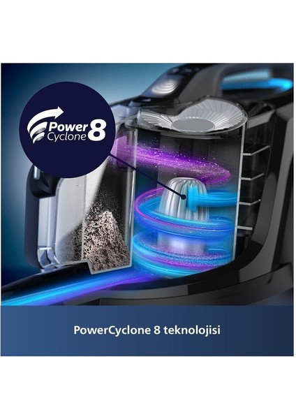 XB7150 Marathon Daily Torbasiz Elektrikli Süpürge , 900 W , Hepa 13 ,2 Litre