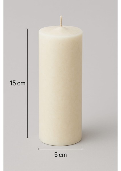 Respira Design Co 5*15 Krem Silindir Mum