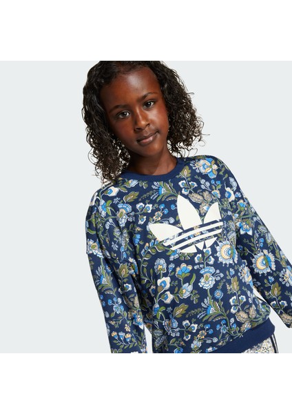 Originals JV7804 Adidas Originals x Liberty London Crew Leggings Set Kids fırsatları