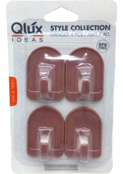 4 Parça Mirage Kubbeli Yapışkan Askı (4887)