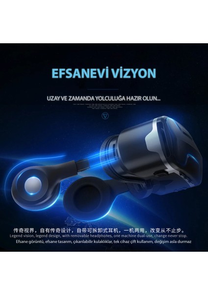 Shinecon SC-G02ED 3D Sanal Gerçeklik Gözlüğü - Siyah Glstd