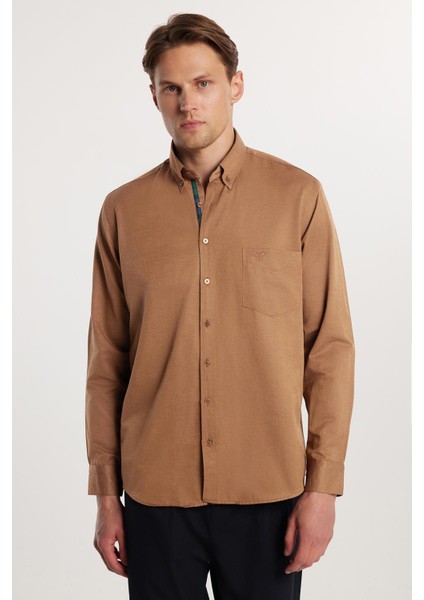 Klasik Fit Rahat Kesim Poplin Oxford Erkek Gömlek