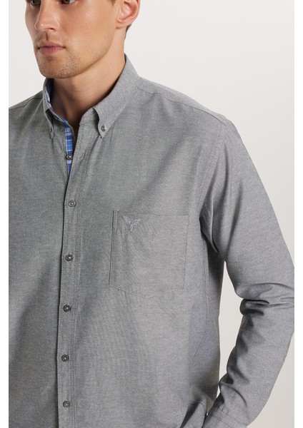 Klasik Fit Rahat Kesim Poplin Oxford Erkek Gömlek modelleri