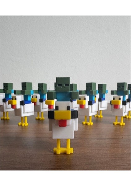 Chicken Jockey Minecraft Mini Figür