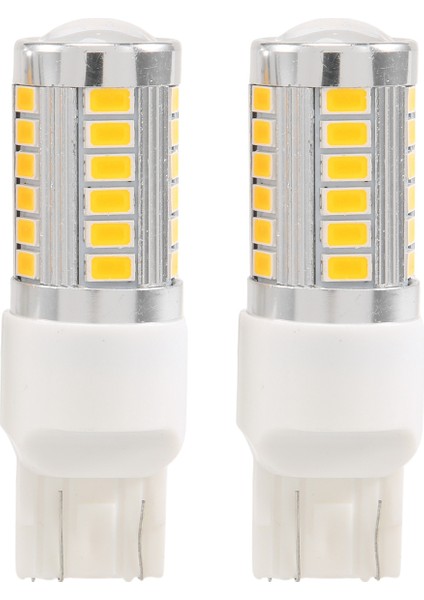 7443, T20 LED Ampuller Amber Sarı 900 Lümen Süper Parlak Dönüş Sinyalleri Işığı Fren Durdurma Park Işığı Yedekleme Geri Işığı Kuyruk Ampulü (2'li Paket) (Yurt Dışından)