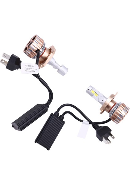 130W Araba Farları Orijinal Araba LED Farları Için LED Işıklar Uzun ve Kısa Işın Entegre H4 (Yurt Dışından)