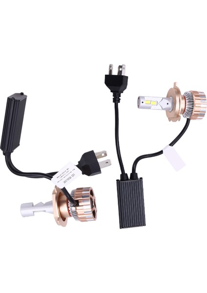 130W Araba Farları Orijinal Araba LED Farları Için LED Işıklar Uzun ve Kısa Işın Entegre H4 (Yurt Dışından)