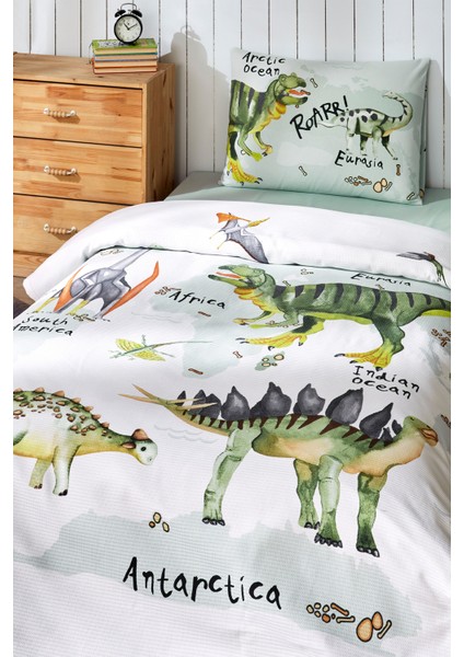 Dinasour Time Tek Kişilik Pike Takımı