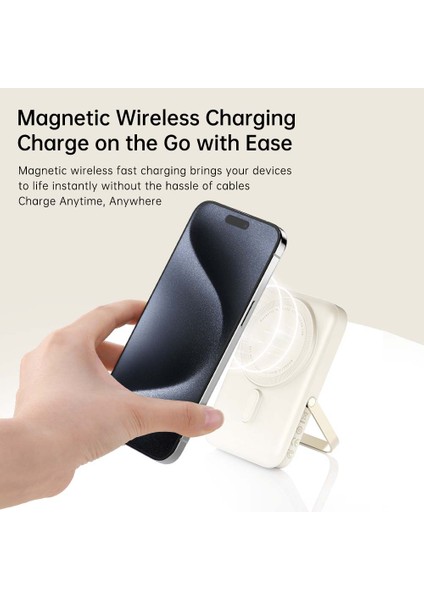P20 Se 10000 Mah Taşınabilir Şarj Cihazı Pd 20W Standlı Magsafe Powerbank Uzay Gri