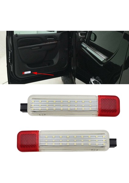 2 Adet Araba LED Kapı Paneli Nezaket Lambası 1997-2000 Chevy ve Gmc C/k Serisi Pikap 15021518 15021517 (Yurt Dışından)
