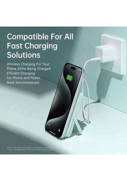 P20 Se 10000 Mah Taşınabilir Şarj Cihazı Pd 20W Standlı Magsafe Powerbank Bej fırsatları
