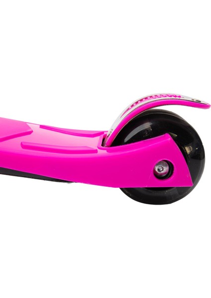 Işıklı Tekerlekli Scooter-Pembe