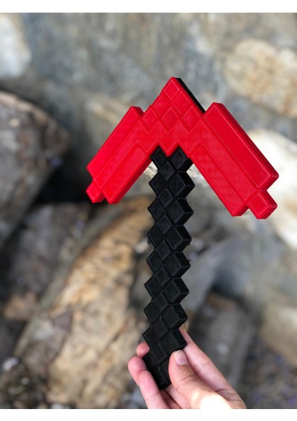 Bursa3dfilament Red Stone Pickaxe / Minecraft Kızıltaş Kazma