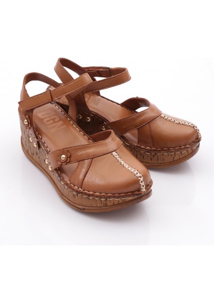 217-2064 Kadin Mega Kalin Taban Sandalet