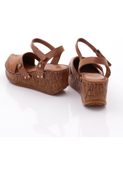 217-2064 Kadin Mega Kalin Taban Sandalet