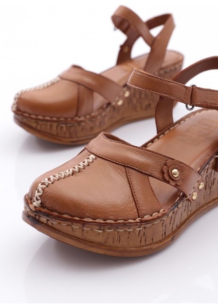 217-2064 Kadin Mega Kalin Taban Sandalet