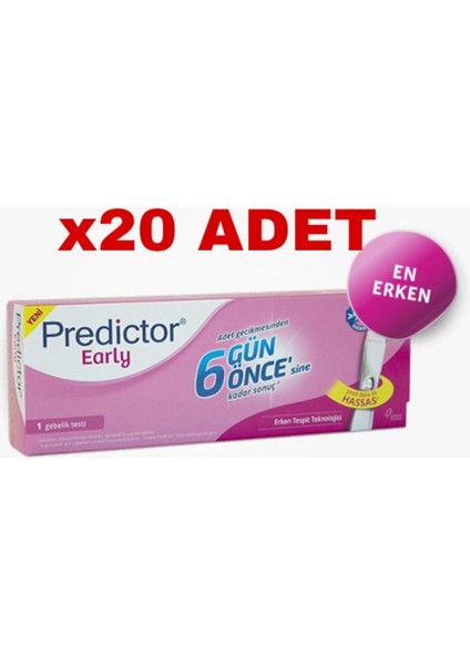 Predıctor Early Gebelık Test - 20 Adet