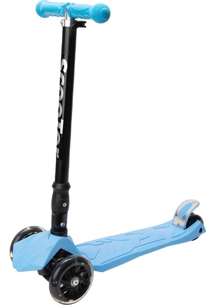 Işıklı Tekerlekli Scooter-Mavi