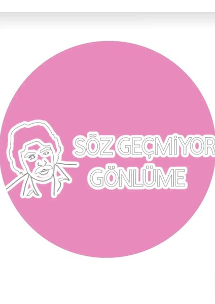 Ferdi Baba.söz Geçmiyor Gönlüme.20×7.cm.beyaz.araba Yazısı.