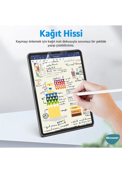 Samsung Galaxy Tab S10 Fe Paper Feel Kağıt Dokulu Mat Ekran Koruyucu
