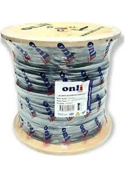 ON-5001 2+1 1x0,50 Mini Coax 2X0,50MM 500 Metre Cca Kamera Kablosu