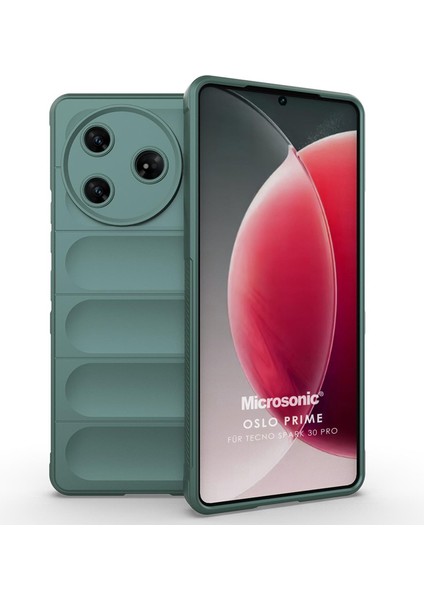 Tecno Spark 30 Pro Kılıf Oslo Prime Yeşil
