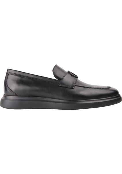 Marcomen 21171 Sıyah Loafer Derı Ayakkabı