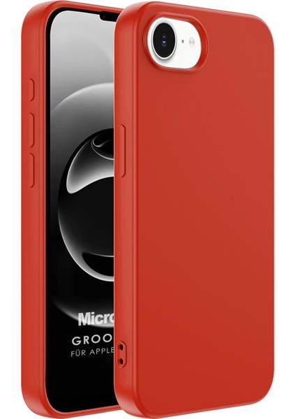 Apple iPhone 16E Kılıf Groovy Soft Kırmızı
