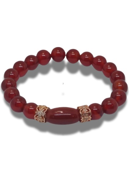 DİLHAN'S DSGNS KIRMIZI AKİK Taşı Bileklik | Özel Tasarım fiyatları