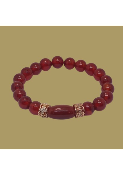 DİLHAN'S DSGNS KIRMIZI AKİK Taşı Bileklik | Özel Tasarım modelleri