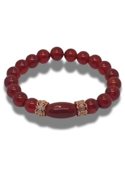 DİLHAN'S DSGNS KIRMIZI AKİK Taşı Bileklik | Özel Tasarım indirimleri
