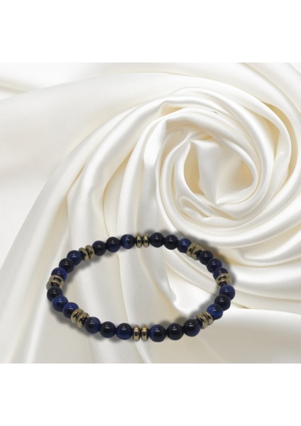 Dilhan's Dsgn Vuca Özel Tasarım Doğal Taş Erkek Bileklik –lapis-Terahertz-Yıldıztaşı| Şık ve Zarif Enerji Bilekliği’’