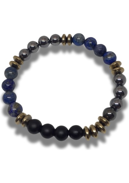 Dilhan's Dsgn Vuca Özel Tasarım Doğal Taş Erkek Bileklik –lapis-Terahertz-Yıldıztaşı| Şık ve Zarif Enerji Bilekliği’’ fiyatları