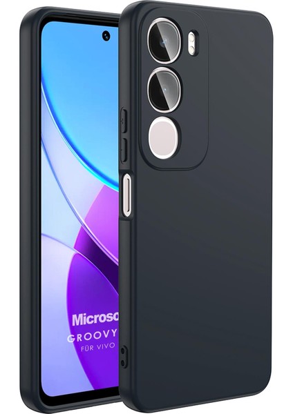Vivo Y19S Kılıf Groovy Soft Siyah