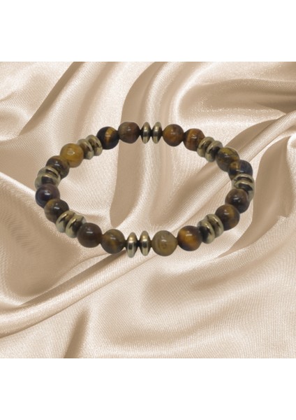 Hematit ve Kaplangözü Bileklik | Özel Tasarım