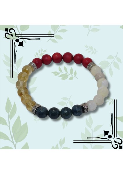 Lapis- Sitrin -Mercan-Ay Taşı Bileklik | Özel Tasarım indirimleri