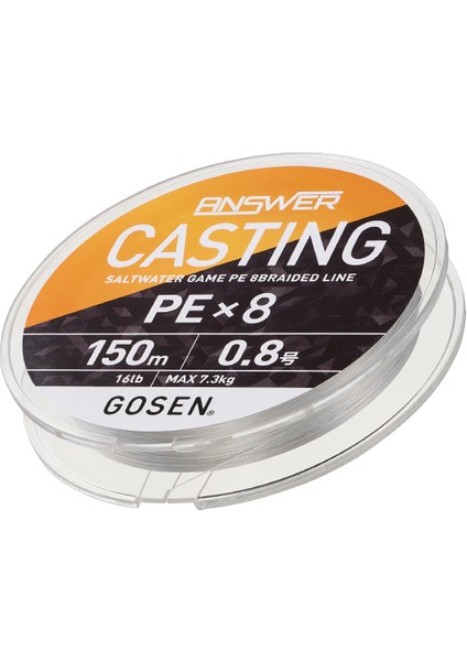 Answer Casting Pe 8 Örgü Spin Ipi 150MT Fine Silver Color fiyatları
