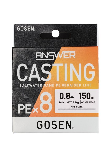 Answer Casting Pe 8 Örgü Spin Ipi 150MT Fine Silver Color modelleri