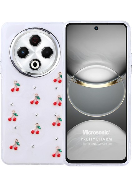 Tecno Spark 30 4g Kılıf Prettycharm Cherry